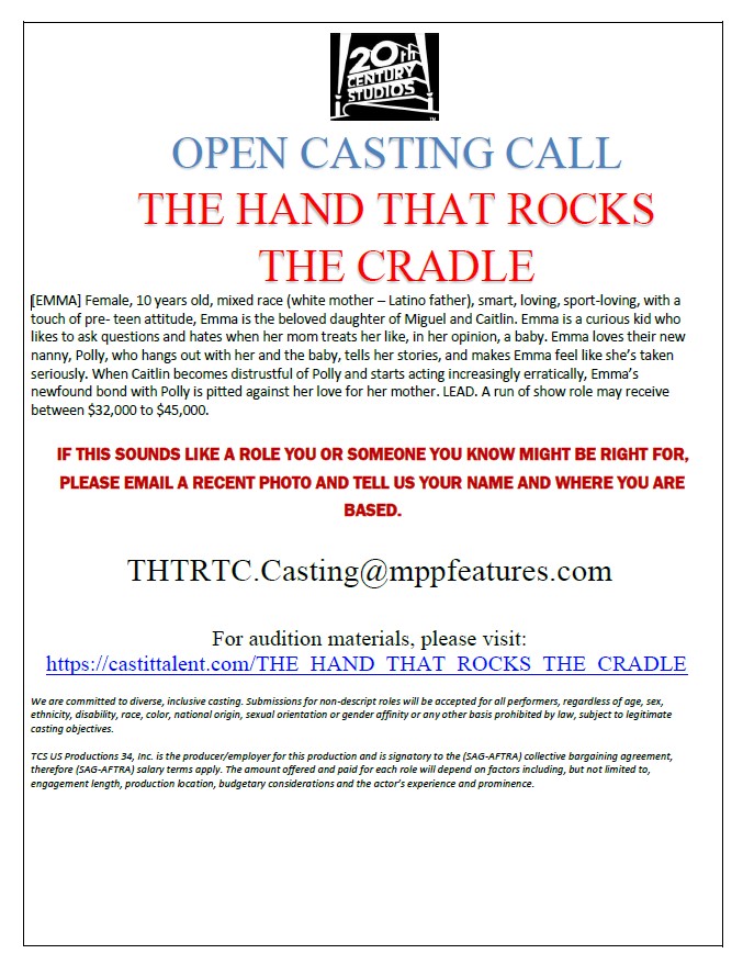 Casting for The Hand That Rocks the Cradle