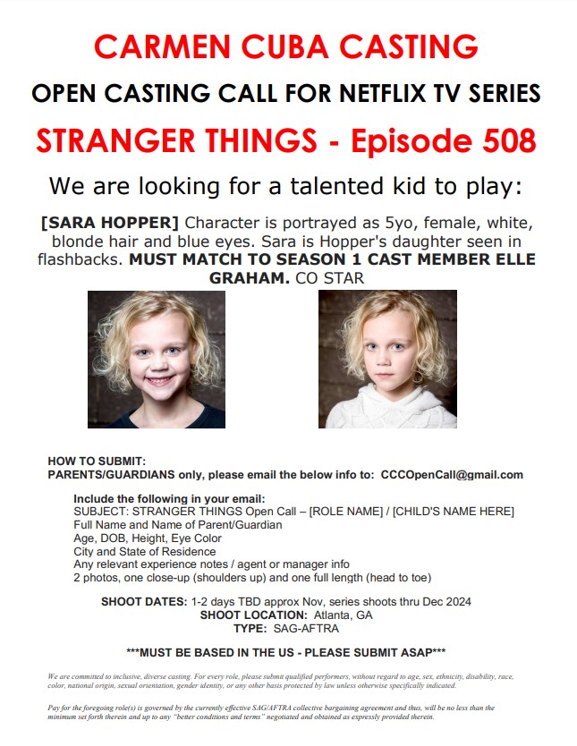 stranger things casting